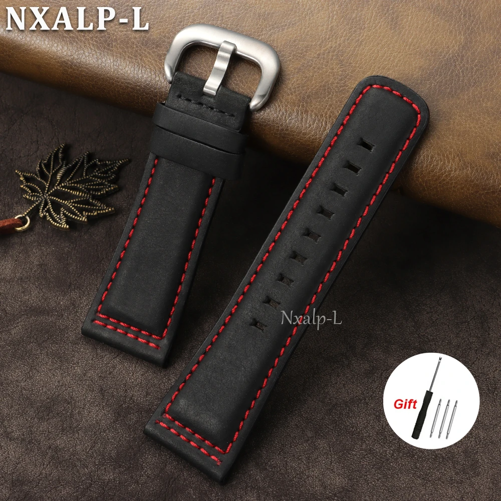 Premium Crazy Horse Leather Wristband - Matte Cowhide 28mm Men's Accessory