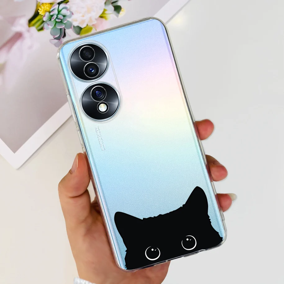 Floral Clear Shockproof Silicone Phone Case – Fashionable and Durable Protection