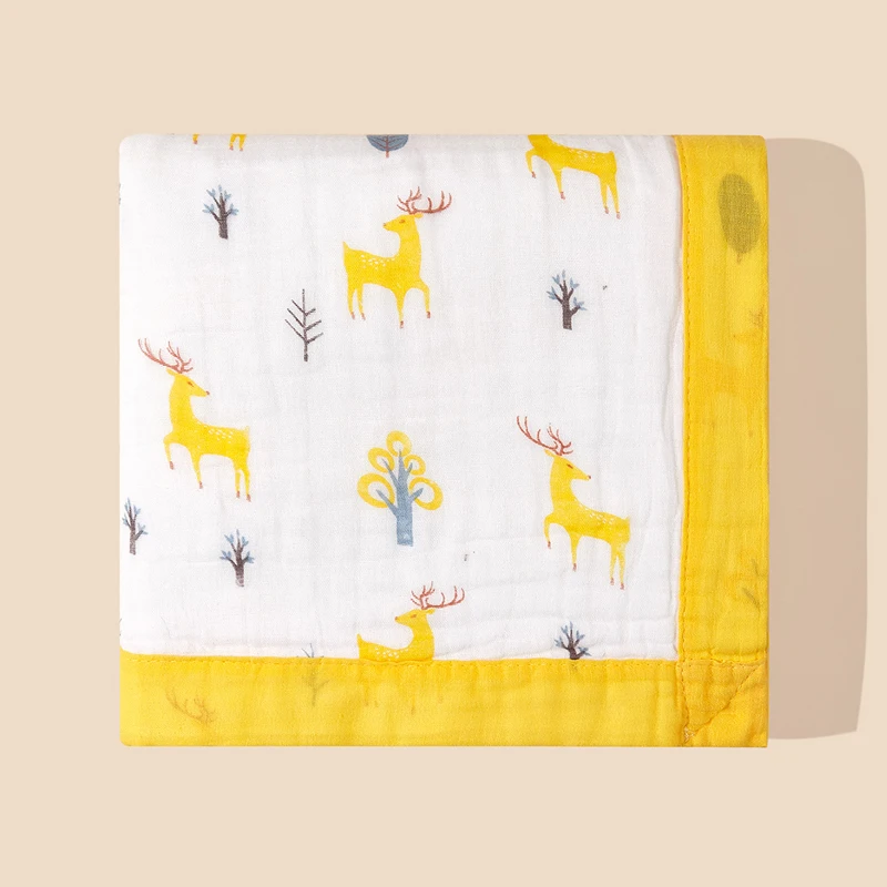 Couverture Mousseline Bébé 3 Couvertures Mousseline Peepeemax 100x100cm - Lange Bébé Ultra Doux Absorbant Pour Emmaillotage Lange Xxl - 6