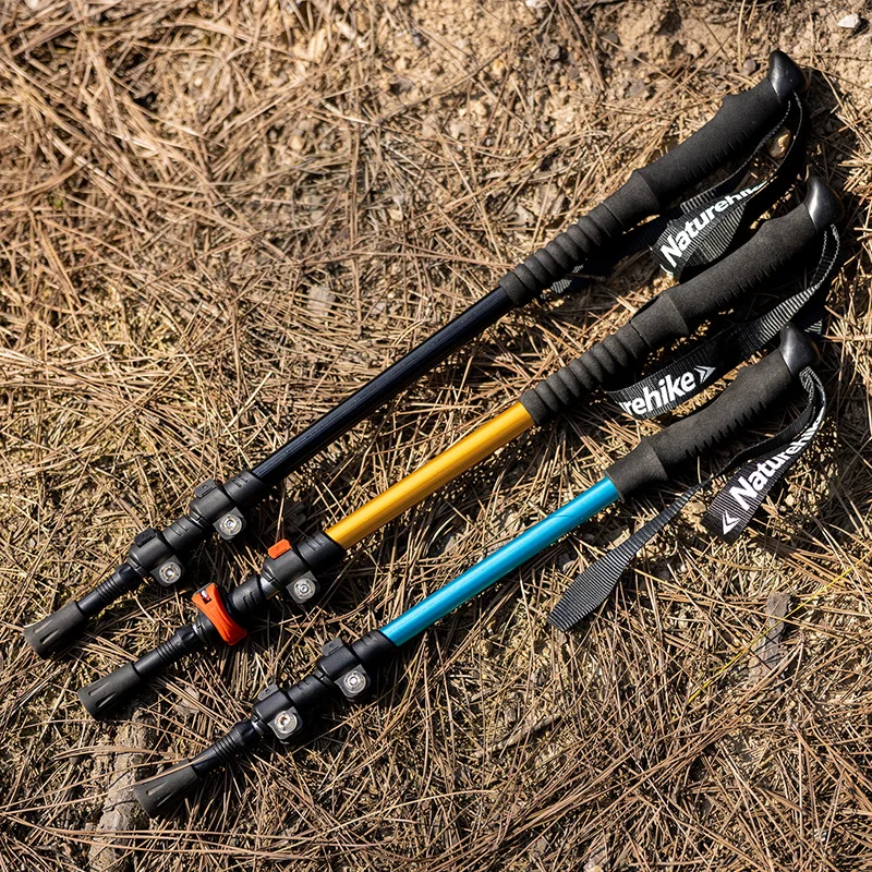 Naturehike Outdoor Walking Stick Aluminum Alloy Alpenstock Telescopic Hiking Trekking Pole Adult Kids Women Men Children trekking pole