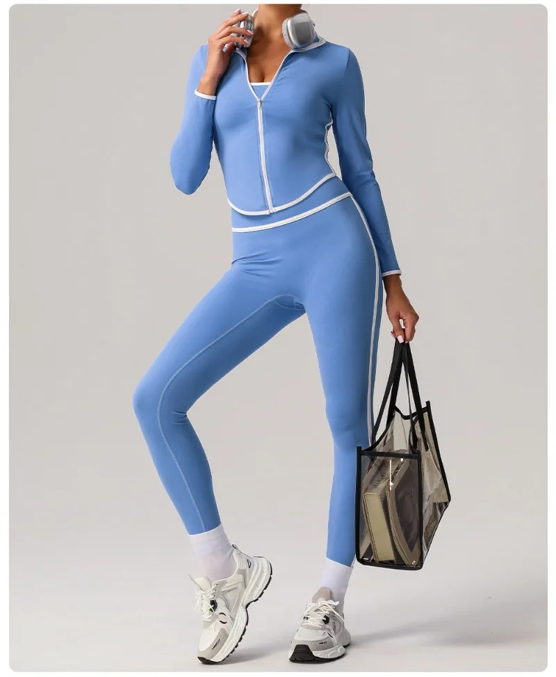 🖤 ​​Ensemble de yoga sans coutures – Tenue taille haute, rehaussante des hanches et à séchage rapide