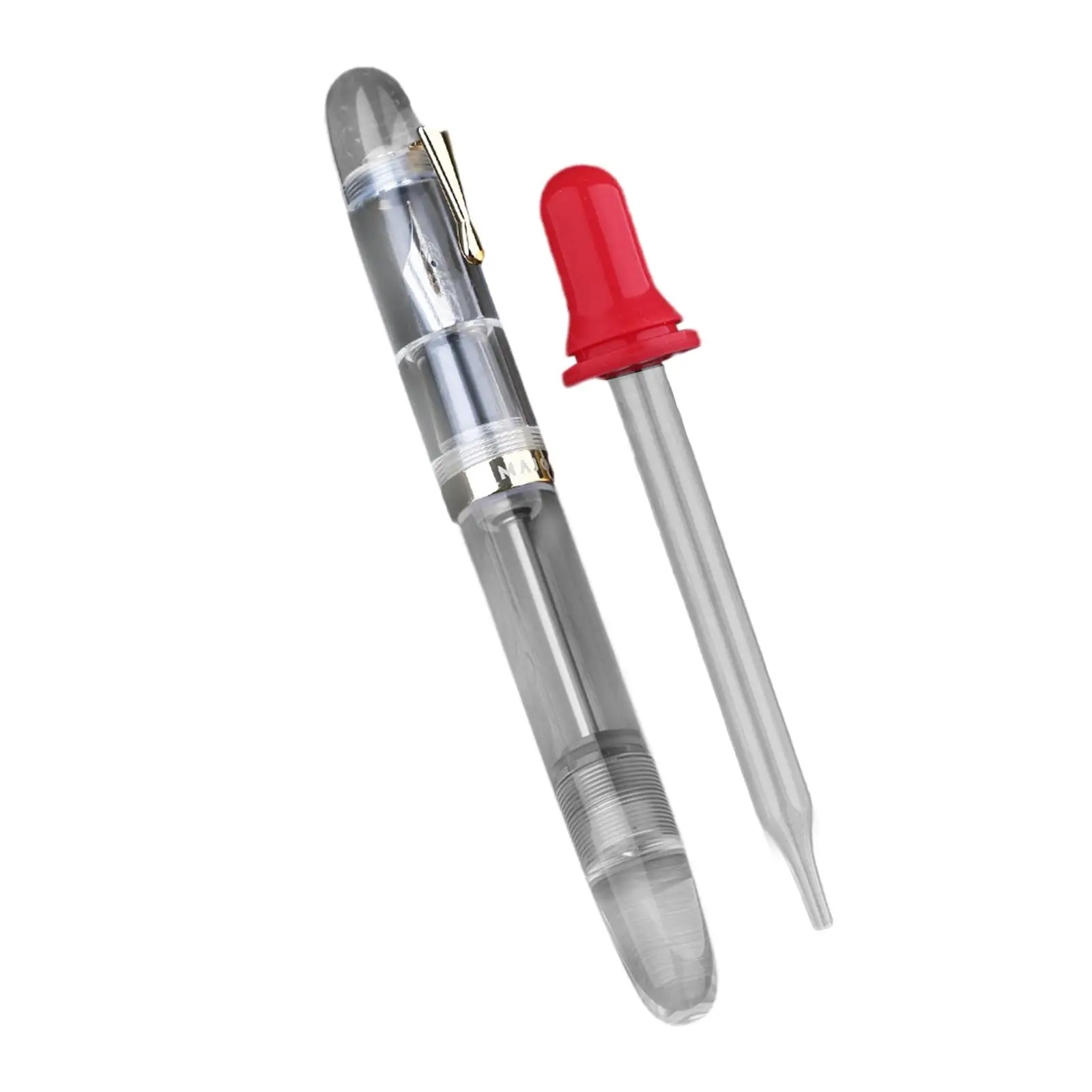 Majohn C4 투명 대용량 만년필, Ef/f/m 펜촉 펜 상자 필링 잉크, 점안기 쓰기, 선물 사무실, O2v1