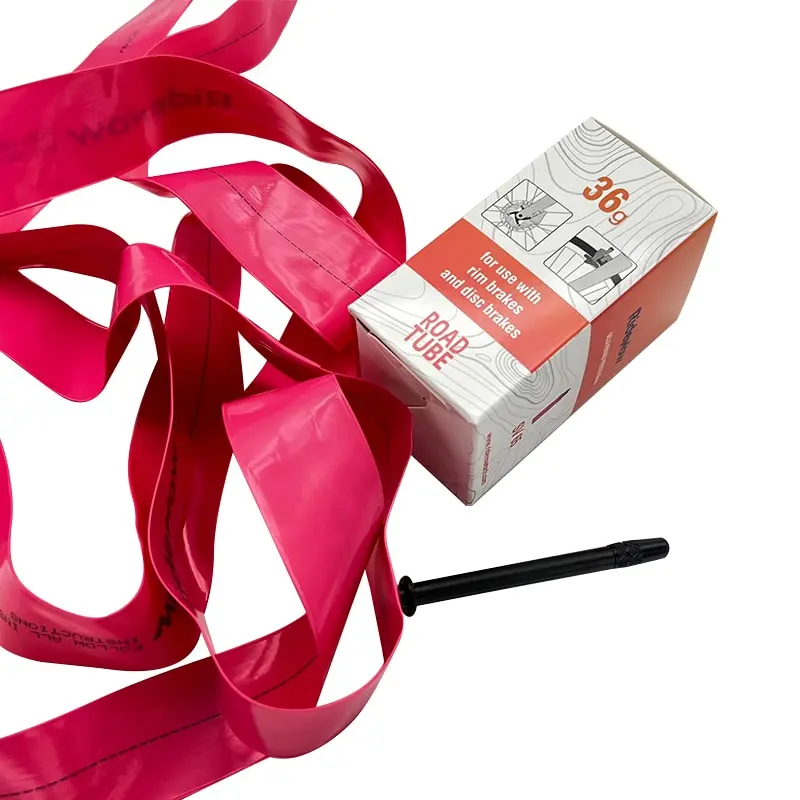 Chambre à Air TPU Ultralégère 700c - Pour Pneus 18 à 32c - Valve Française 65mm (vert/orange)