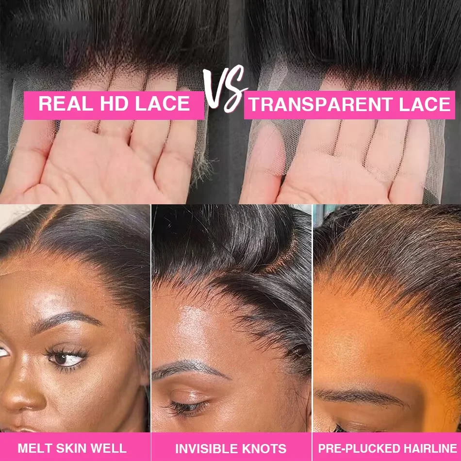 220% Density Deep Wave Max-lace Wigs 13x6 Transparent Lace Frontal Wigs Curly Wig For Women 40Inch Human Hair Natural Color