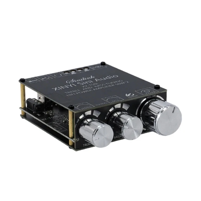 

2x50W Amplifier for 4-8Ω 10-200W Passive Speaker with 3.5mm Port with AUX-/USB/U-disk Input HiFi Power Amplifier Board