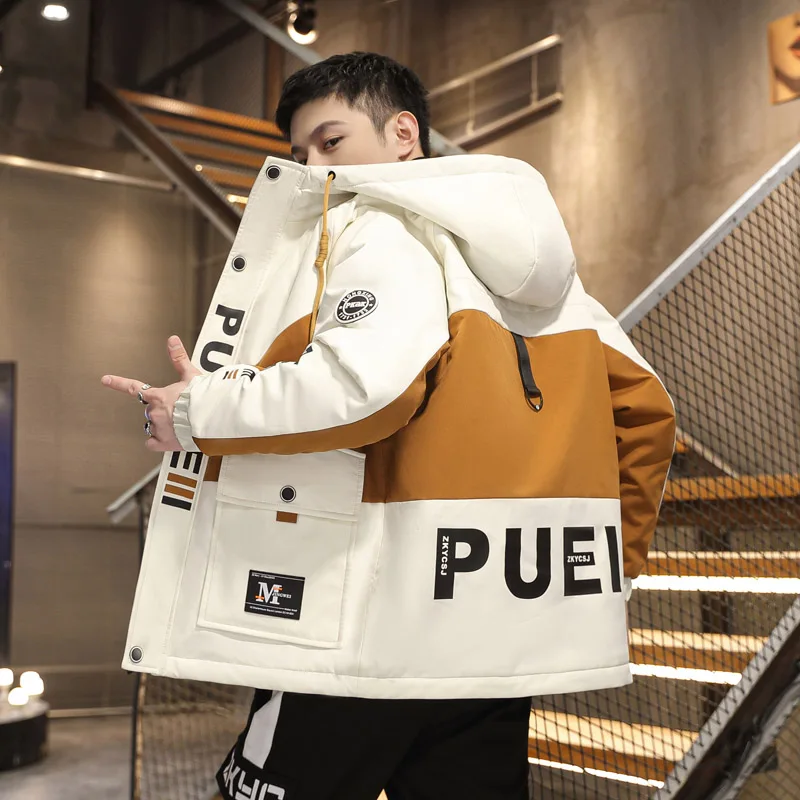 موضة ربيع خريف سترات رجالية غير رسمية بقلنسوة ملابس الشارع الشهير معطف فضفاض ملابس رياضية خارجية بسحّاب سترة واقية ملابس علوية