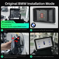 Carplay for bmw XR M1000 R1200GS R1250GS S1000XR R1300GS 7 Inch Portable Motorcycle Navigator CarPlay Android Auto Navigator - Image 2