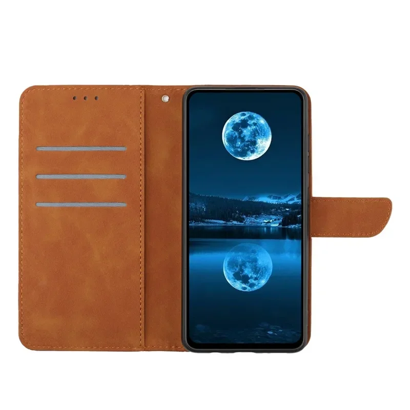 Leather Wallet Flip Case with Card Slots