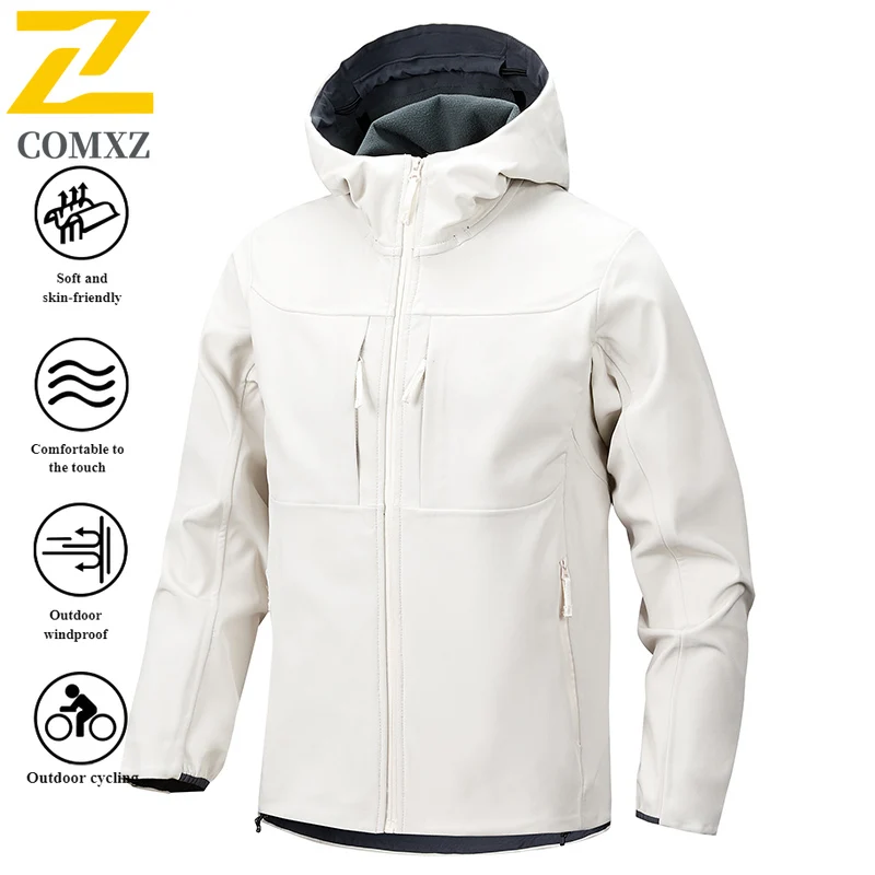 EiAO All Weather Softshell Jacket Men Women Waterproof Windproof Thermal Seam Sealed Outdoor Hiking Climbing Spring Autumn