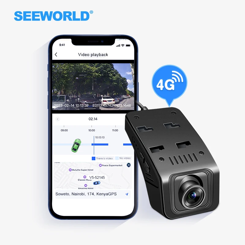 SEEWORLD V5 The Newest Dash Cam With Remote 1080P DVR Video Monitoring