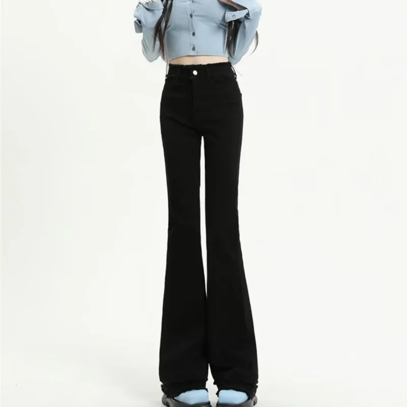 Micro Flared Pants, Spring And Autumn Pants, High Waisted Jeans, Minimalist New Style, Fashionable Harajuku Women's Trend