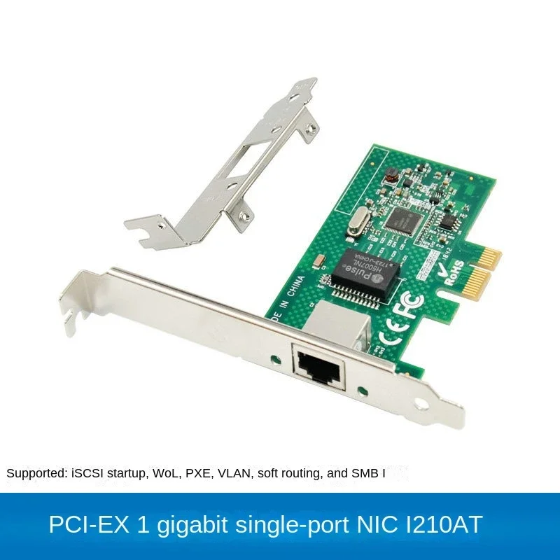

PCI-E Gigabit Single Port Server Network Card for Intel I210-T1 PXE Remote Boot WoL