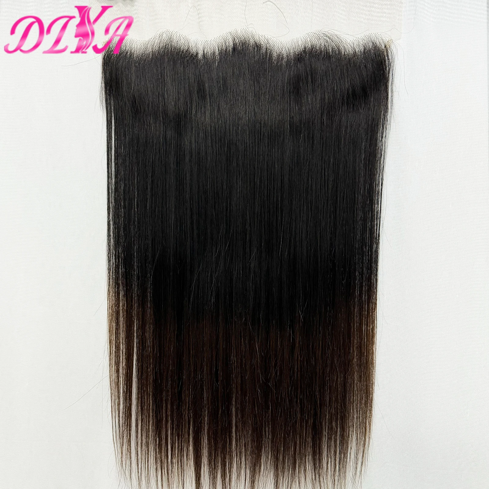 13x4 HD Lace Frontal Only 14-24inch 1BT4 Ombre Vietnamese Human Hair Straight 2x6 5x5 HD Lace Closure Melt Skin for Black Women