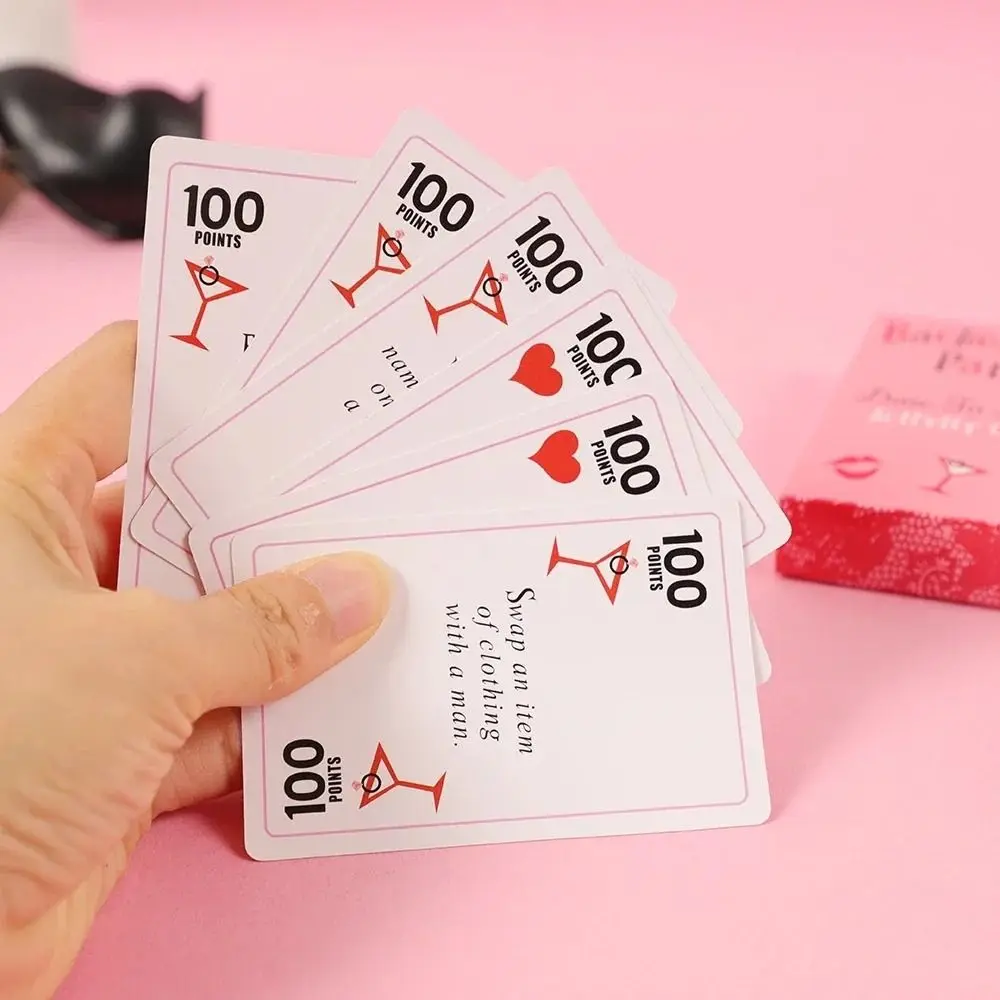 Bachelorette Party Game Card Hen Party Game Card Props Adult Bachelorette Party Supplies 52pcs/box