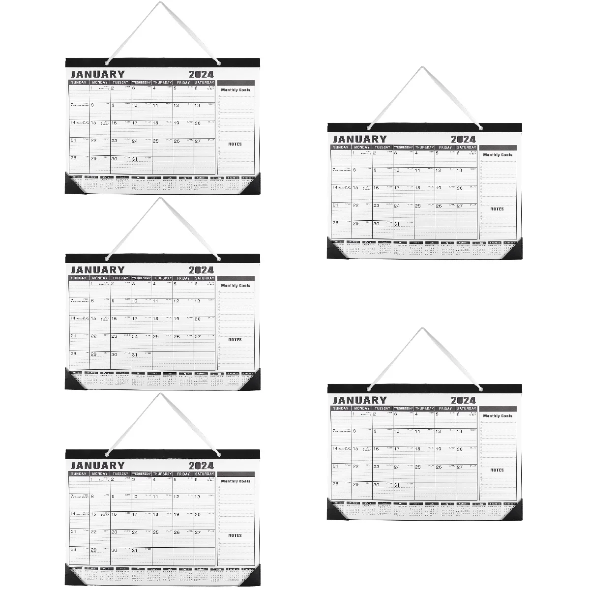 2024 Wall Calendar Household Office Hanging Home Calender Sturdy Daily