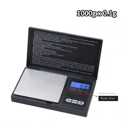 Compact Digital Jewelry Scale for Precise Measurements (Battery Excluded) (1000g 0.1g)