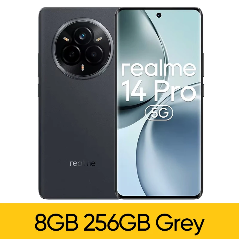 realme 14 Pro 6000mAh 50MPカメラ realme 14 Pro 5G Factory Unlocked Dual SIM 128GB Storage 8