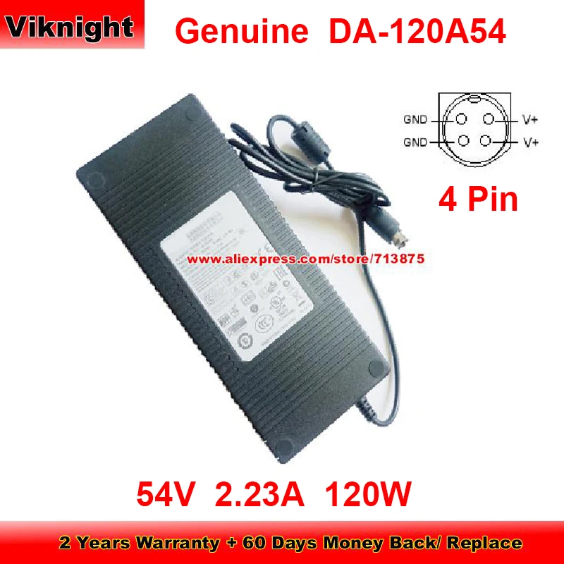 

Genuine 54V 2.23A AC Adapter for APD DA-120A54 120W Charger YP-01 Round With 4 Pins Power Supply