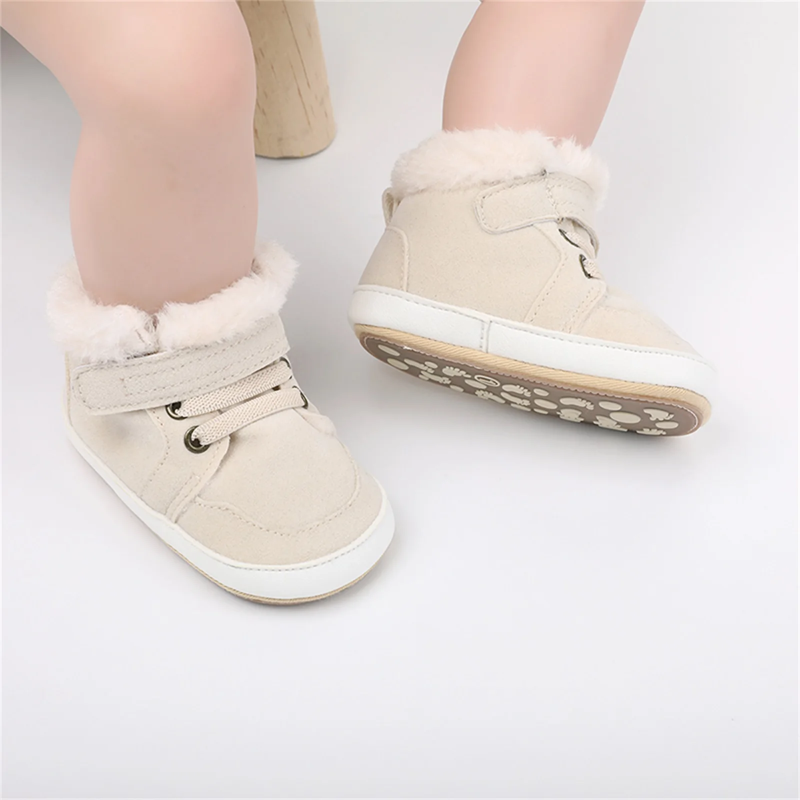 Infant Baby Girls Boys Winter Snow Boots Hook & Loop 0-18M
