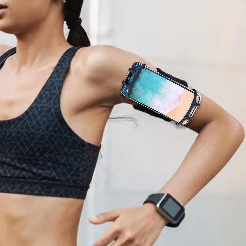 Mobile Phone Universal Wrist Phone Holder 360 Rotation Cradle Wristband Outdoor Gym Running Suitable For Mobile