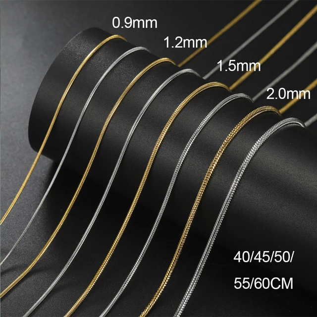 My Shape JOChoker-Collier Rond en Acier Inoxydable pour Homme et Femme, Bijoux à la Mode, Cadeaux, 0.9mm, 1.2mm, 2mm 1