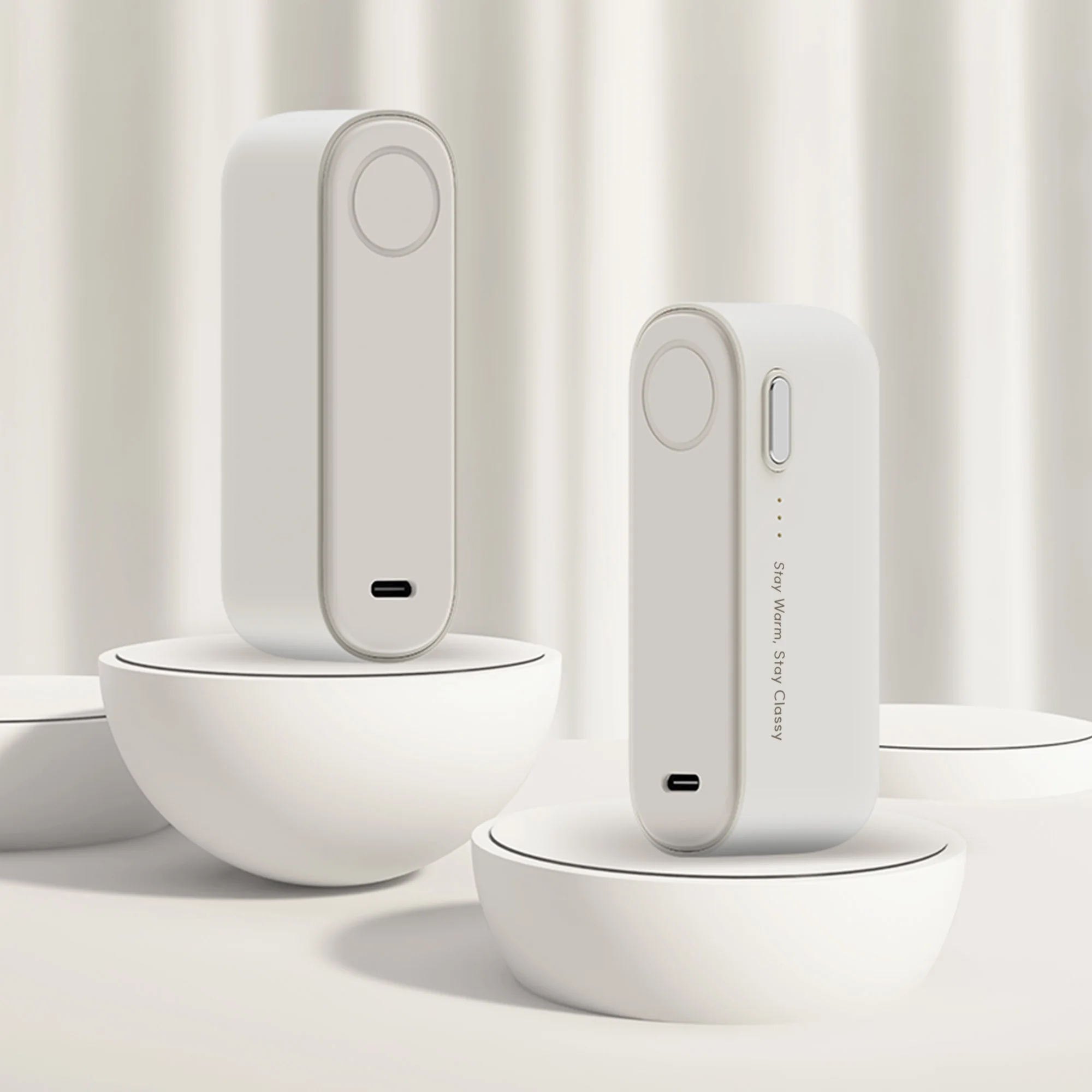 모란카노 8000mAh 대용량 듀얼 마그네틱 손난로 보조배터리 휴대용 충전식 전자핫팩 겨울 캠핑 사무실용