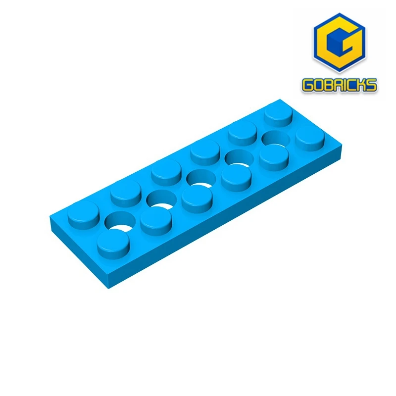 Gobricks GDS-698 PLATTE 2 x 6 mit Löchern, kompatibel mit Lego 32001, Kinderspielzeug, baut technische Bausteine zusammen