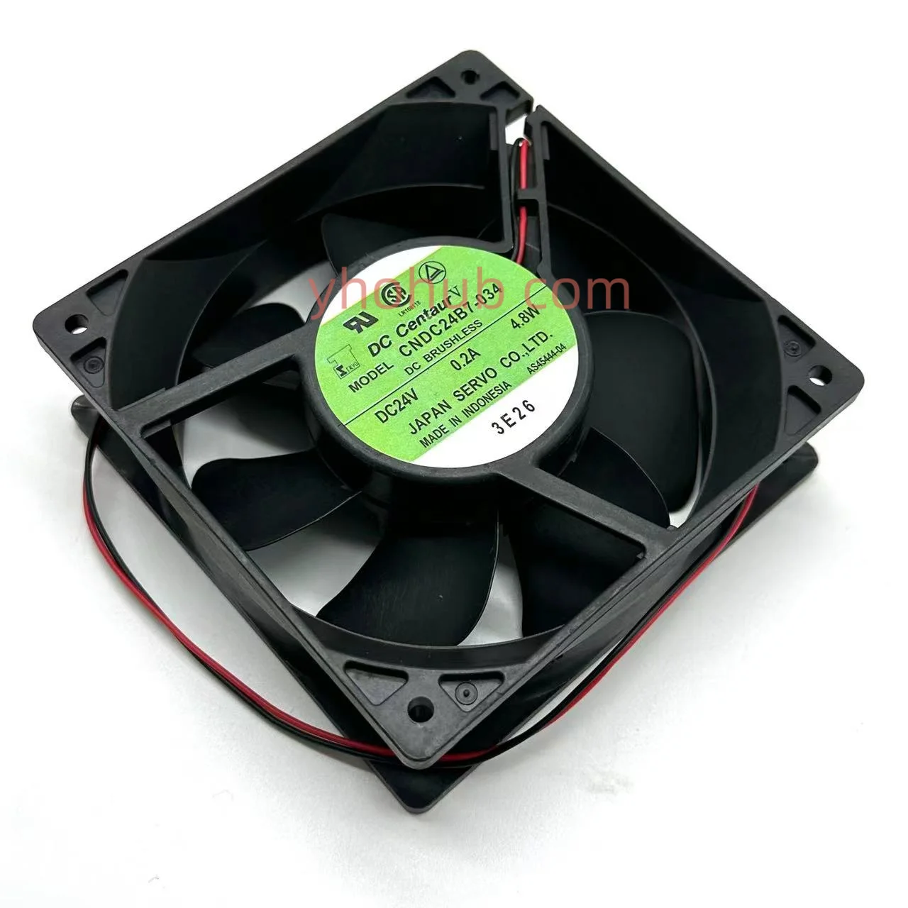 Ventilador de Refrigeração do Servidor de Fios Japão Servo Cndc24b7034 dc 24v 0.2a 4.8w 120x120x38 mm