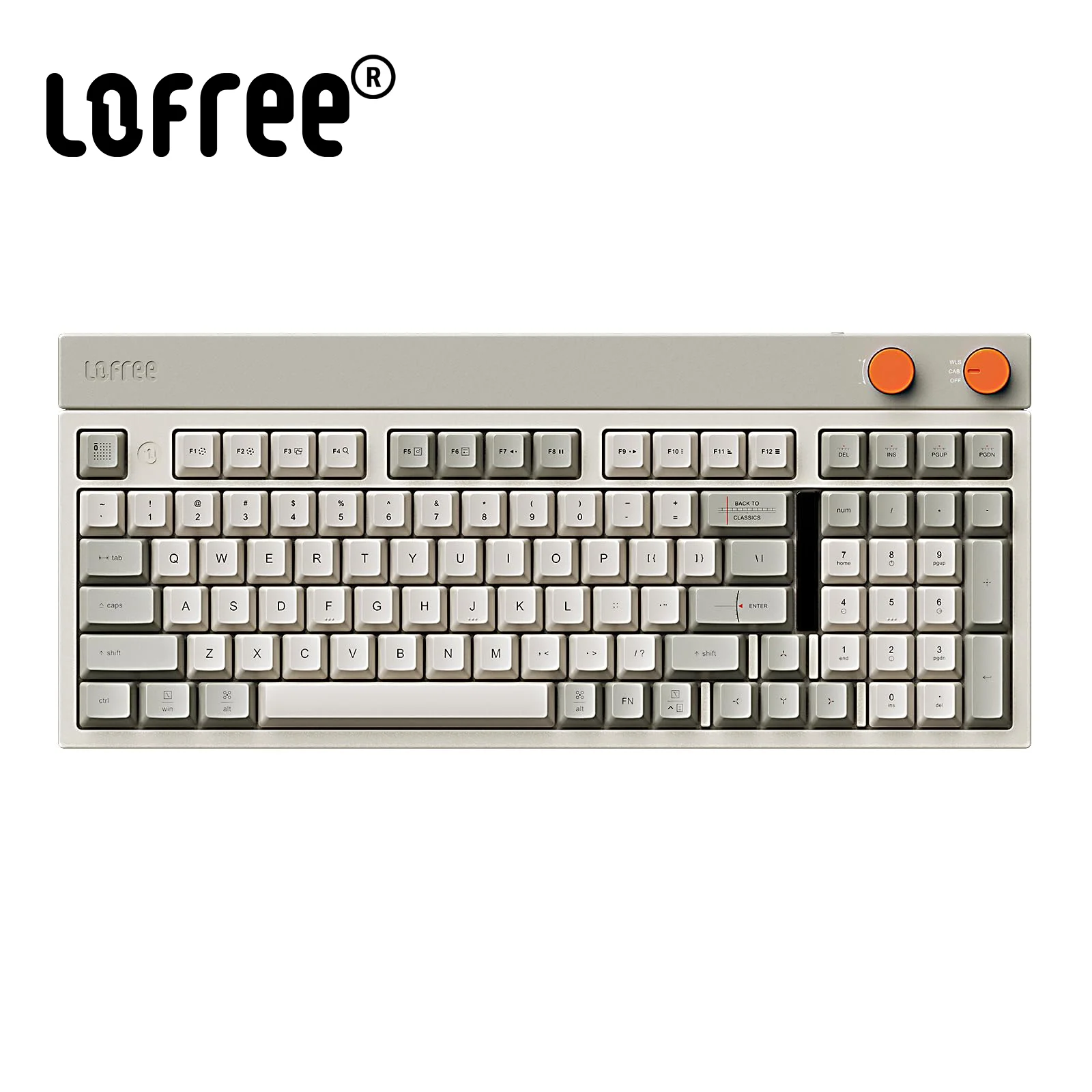 

LOFREE Block Wireless Mechanical Keyboard 98Keys Rechargeable Hot-swappable Keyboards 3 Types Connection for Volume Control Mode