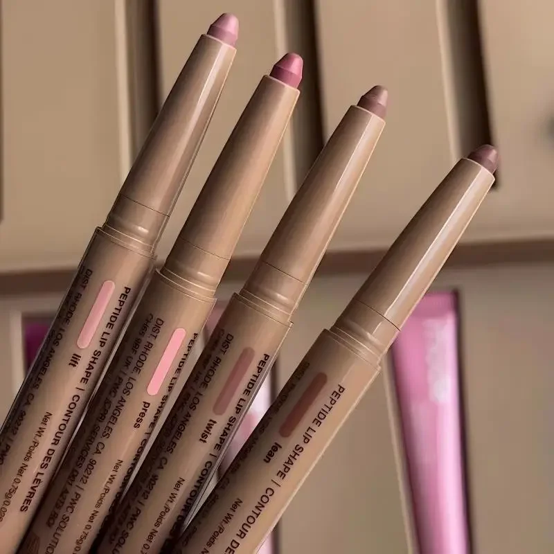 Rhode Lip Shape Pen Skin Peptide Lip Liner Matita per Labbra a Lunga Durata, Tinta Labbra, Rossetto in Polvere, Fard, Lucidalabbra, Rouge, Lipliner - immagine 5