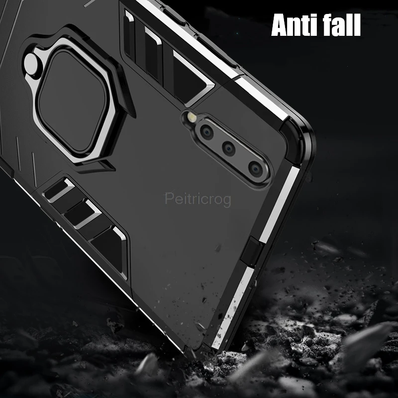 Armored Shockproof Case with Holder Ring - Hard Cover