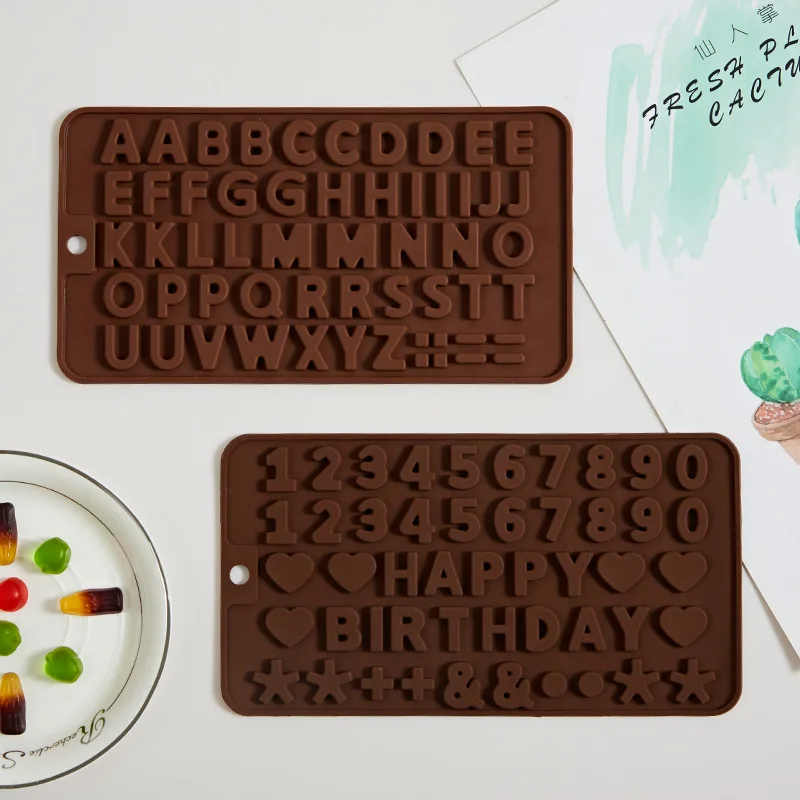 Birthday Candy Mold Chocolate Mold Cheese Qq Sugar Food Grade Silicone Material Dessert Tools Type Model Number Feature