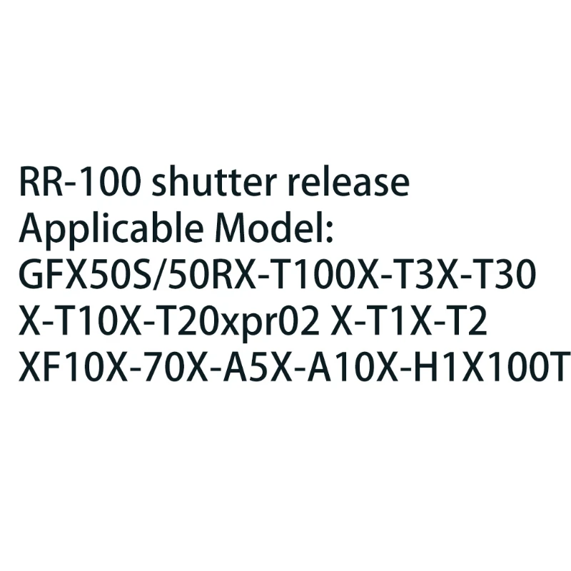 RR-100 Remote RR100 Trigger Camera Shutter Release Control Cable 1m/3.28ft Cord for Fuji GFX 50R XT30 Cameras