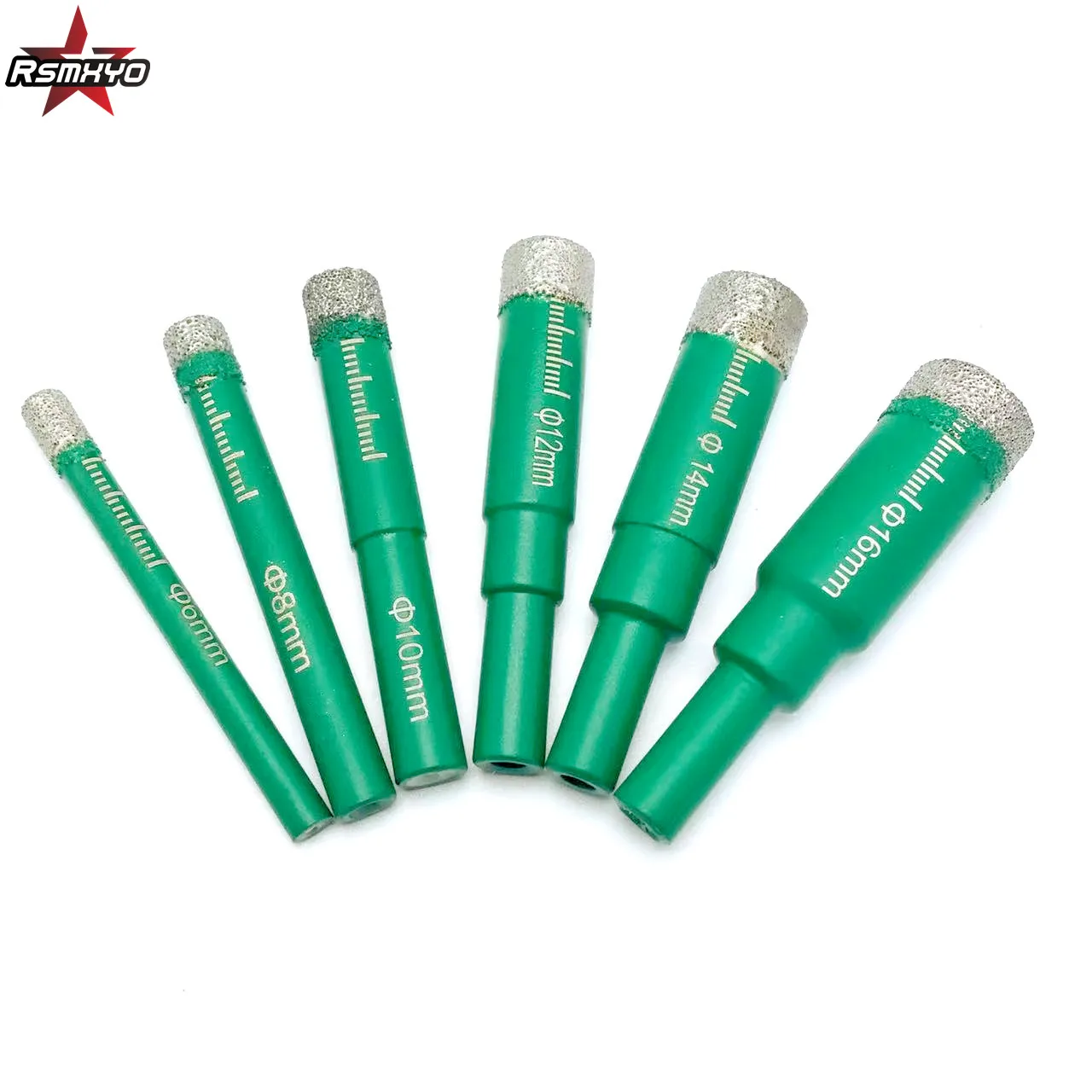 RSMXYO 6mm-16mm  Diamond Coated Drill Bit for Tile Marble Glass Ceramic Hole Saw Drill Diamond Core Bit Meal Drilling saw masonry hex bit bits granite tile drill hard set glass material diamond for dry hole stone marble shank drill ceramic 5 16mm