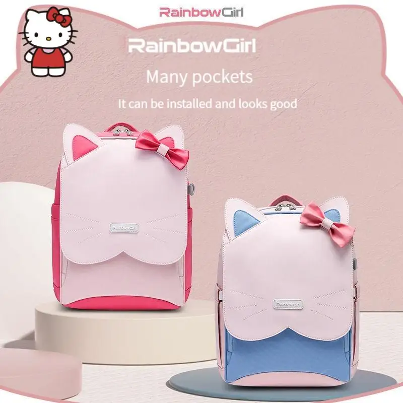 

Женская сумка на плечо для учеников, аниме-фигурка Kt Kawaii, Защита позвоночника, мультяшный милый подарок для девушек