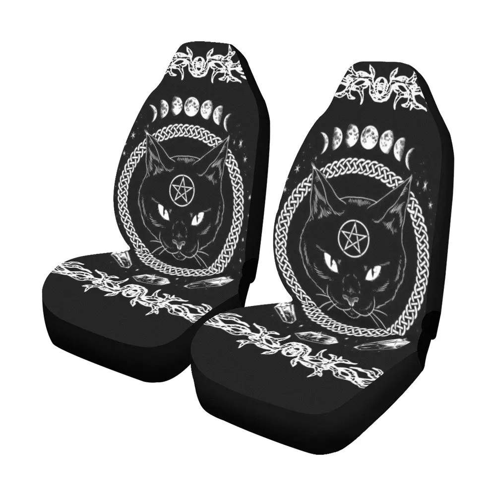 Spooky Season Bat Seat Covers - Set of Two - Pastel Goth Car Accessories  Gothic