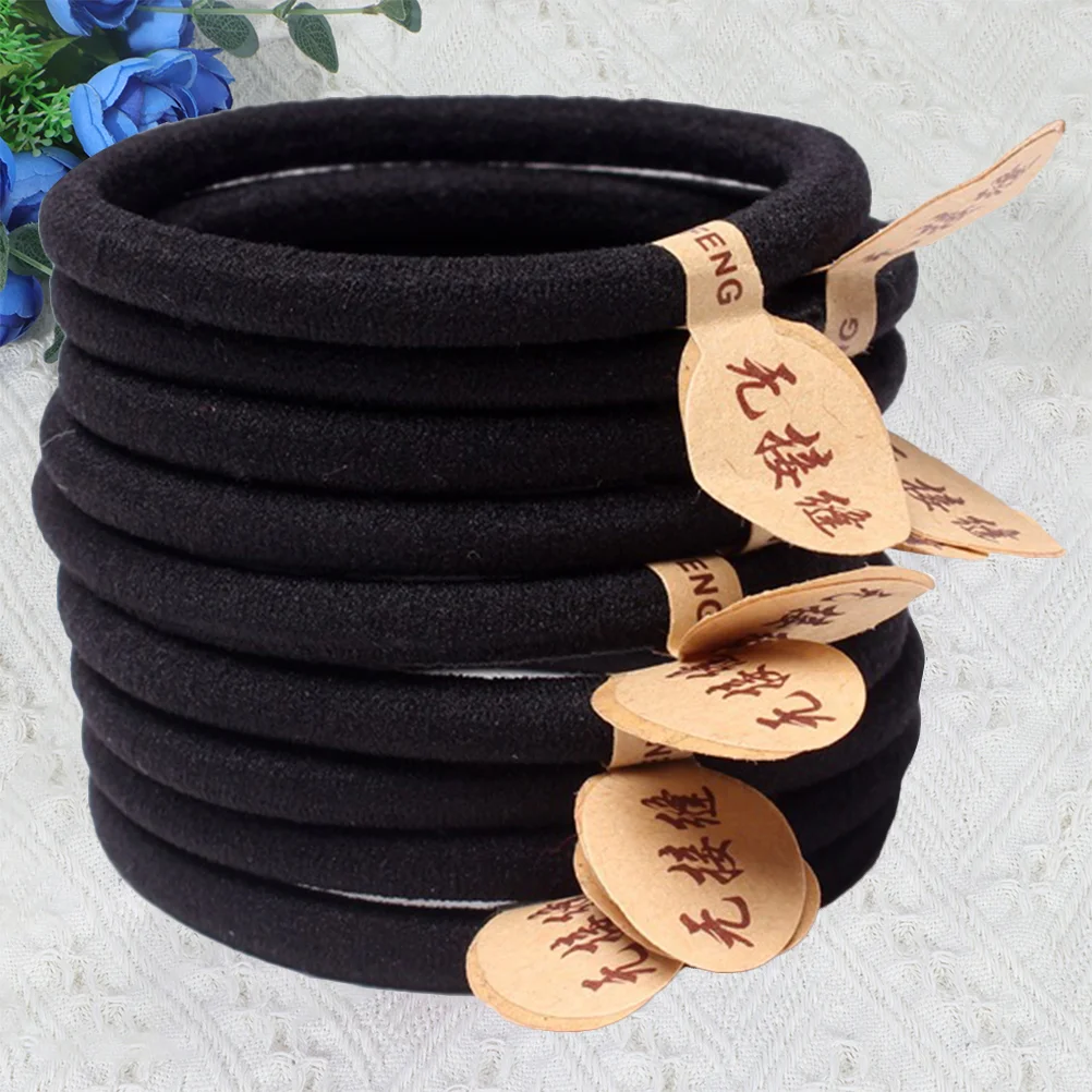 

Black Elastic Band Hair Ties Bands Ring Simple Headband Headwear for 's