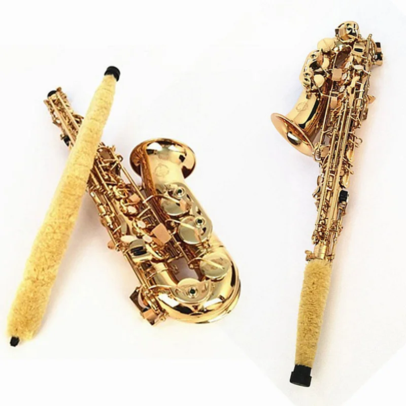Soft Durable Cleaning Brush Fiber Cleaner Pad Saver For Alto Tenor Soprano Saxophone Woodwind