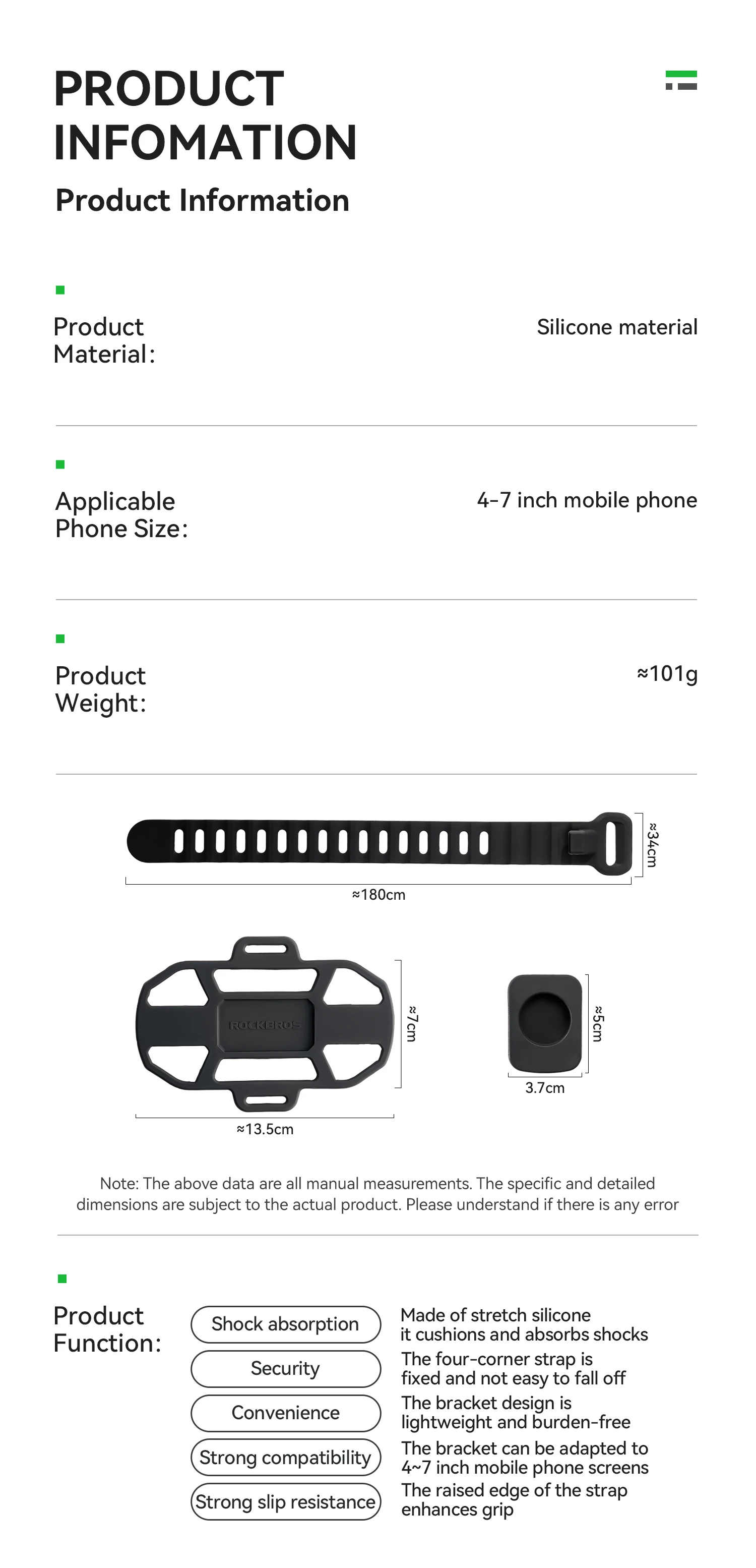 quick release phone mount feature