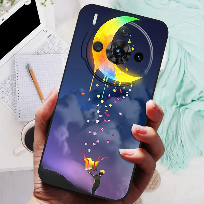 Animal-Print Silicone TPU Protective Case - Wolf and Lion Design, Shockproof Soft Bumper Cover