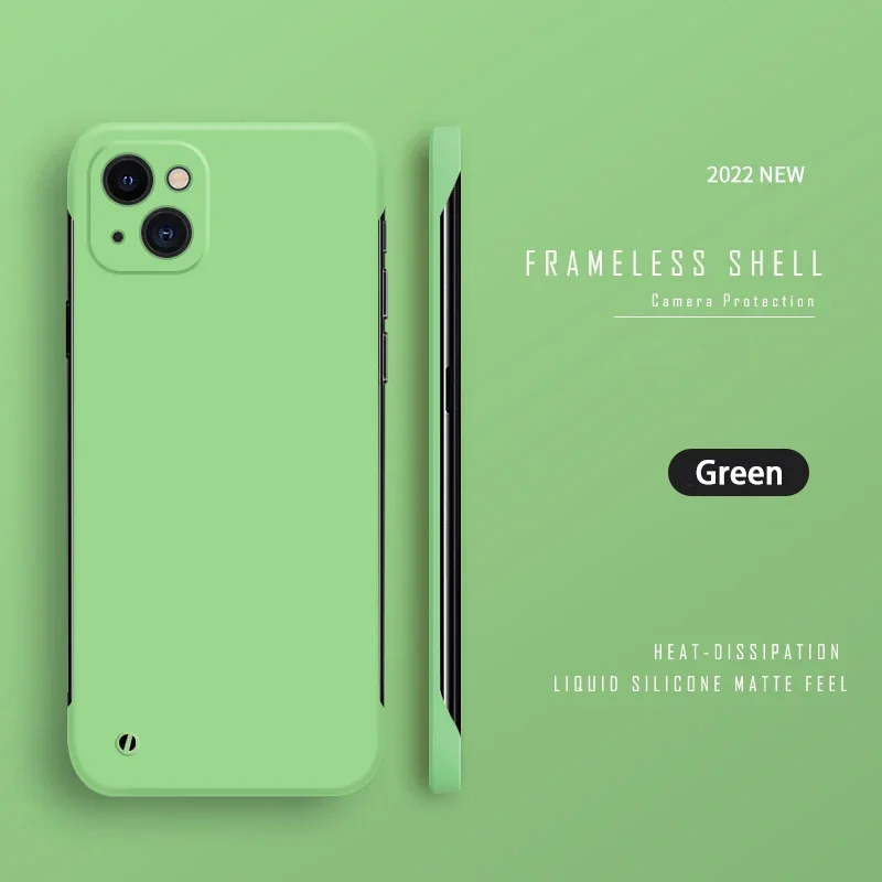 Luxury Ultra Thin Frameless Matte Phone Case - Hard Slim Back Cover Shell