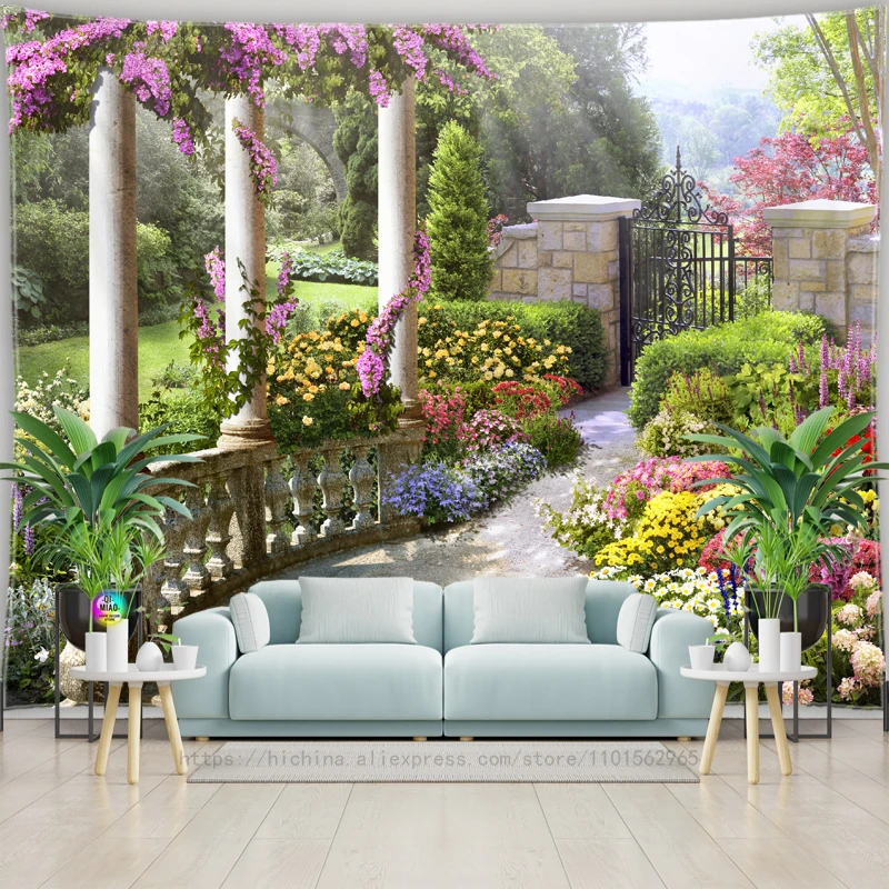 European Landscape Tapestry Wall Hanging Home Decor tapestry decor