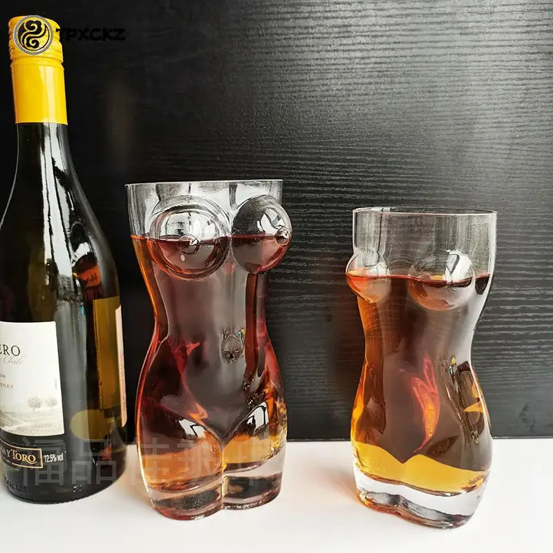 Borrey Unique Beer Cup Funny Wine Glass Whisky Vodka Shot Glasses Creative  Bar Cocktail Glass Body Shape Mug Coffee Juice Cup - Glass - AliExpress