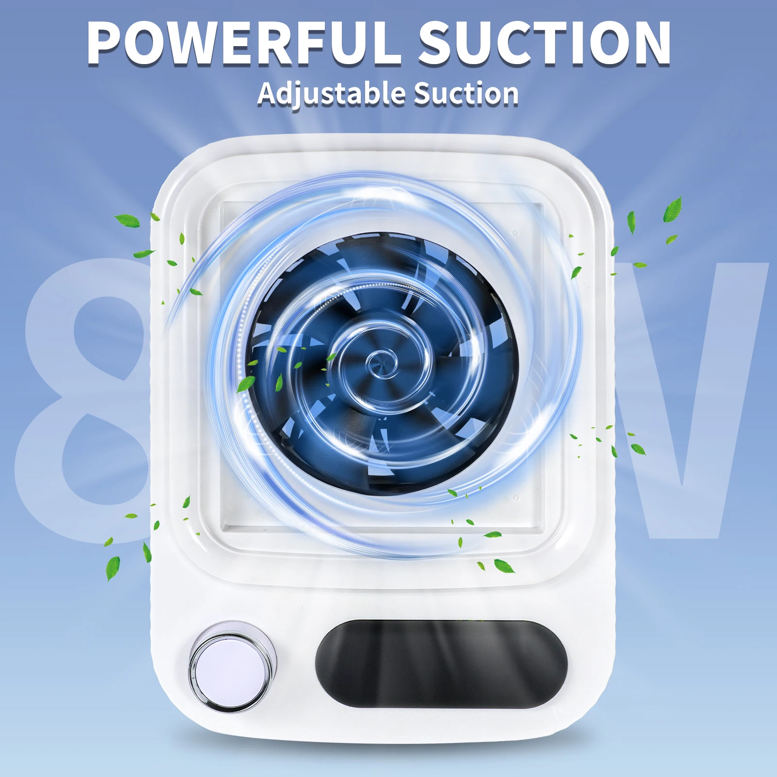 Professional Nail Vacuum Cleaner Low Noise Nail Gel Art Collector Reusable Filtered Polish Collector Salon Equipment