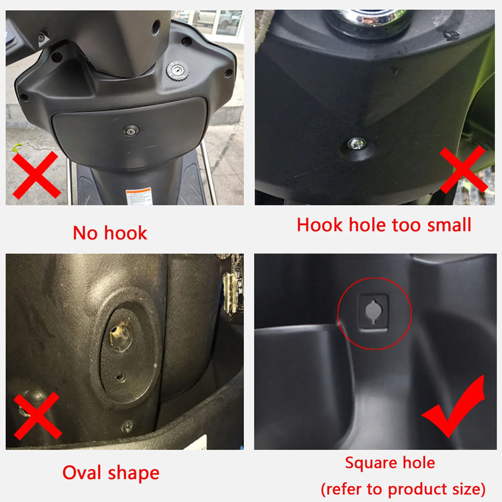 Universal Motorcycle Luggage Hook Screw Aluminum Alloy Hanger Motorbike Handlebar Helmet Bag Hook Bottle Carry Holder