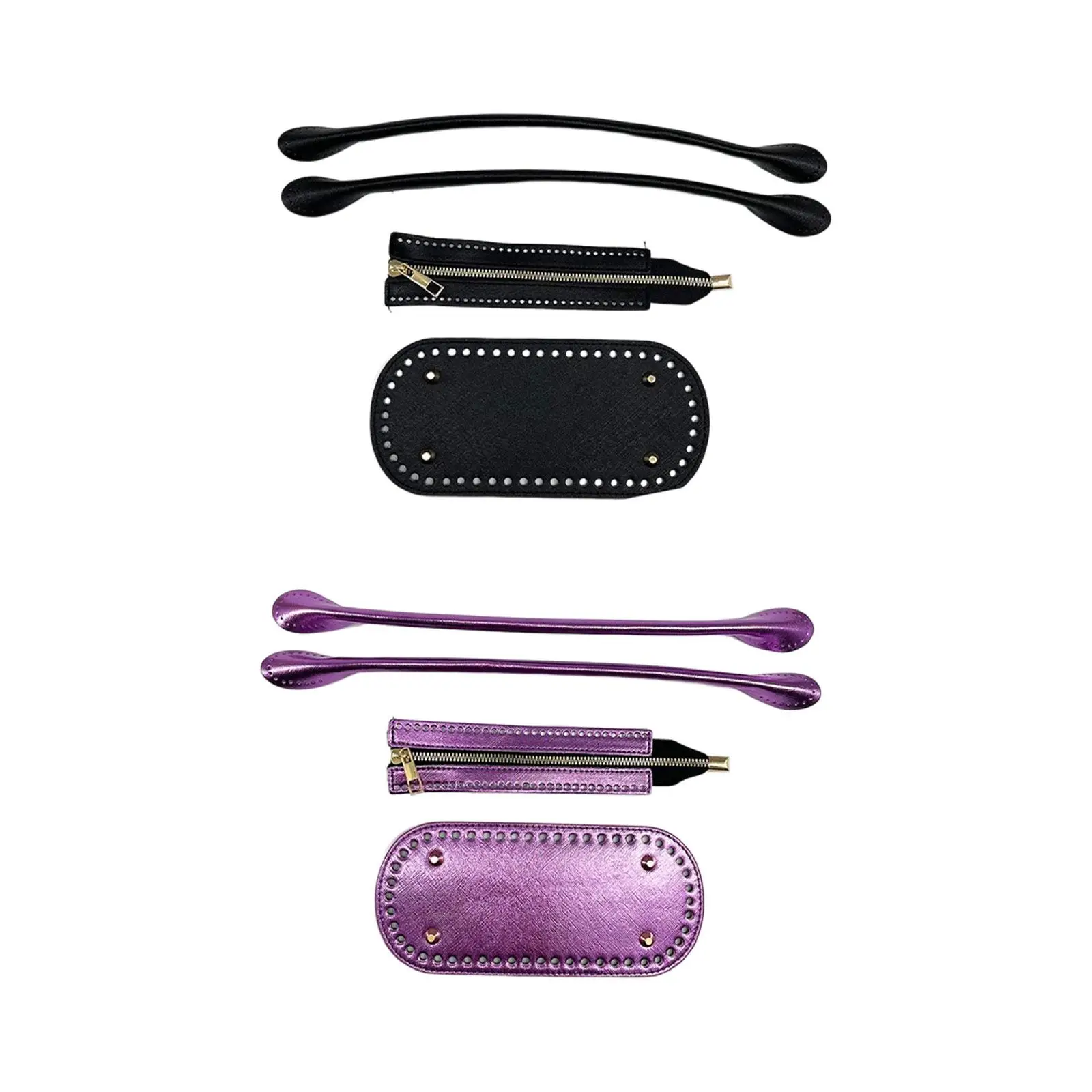 

Crochet Bag Bottom with Straps with Holes Oval for DIY Purse Shoulder Bag