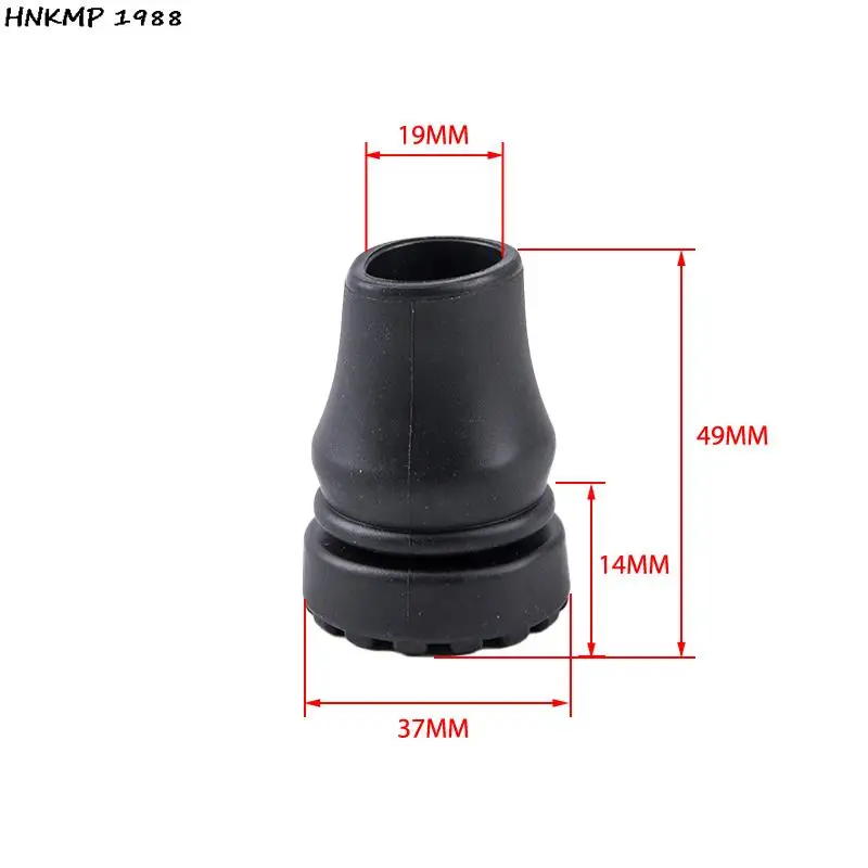19mm Walking Stick Feet Rubber Head Crutch Accessories Antislip Tips Crutch Feet