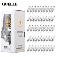QUELLE 50PCS Disposable Sterile Tattoo Needles RL/RLT (0.30MM) Revolution Cartridge For Tattoos Machines Makeup Body Art Tattoo 1
