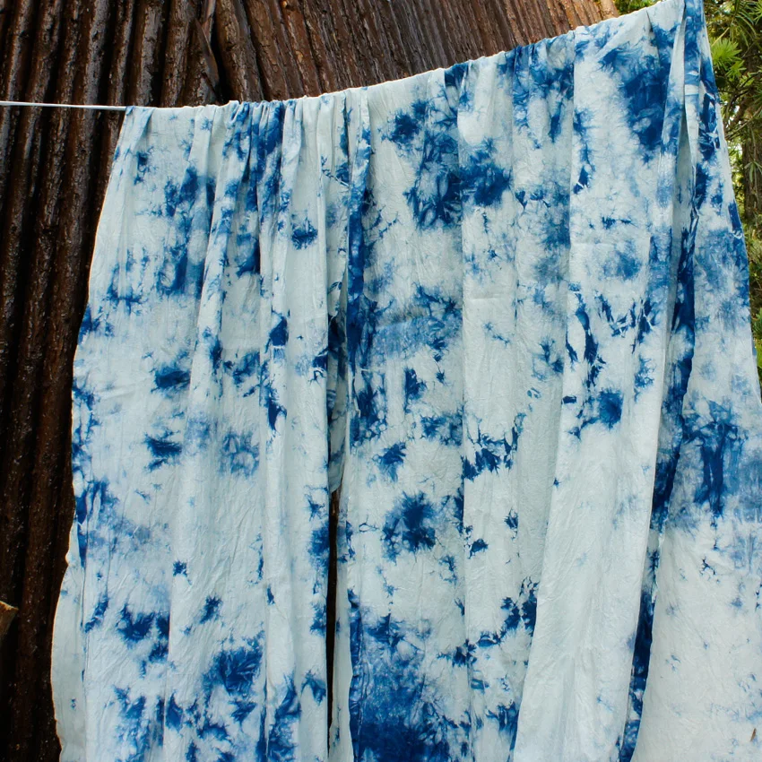 handmade-blue-dyed-pure-cotton-fabric-tie-dyed-bed-breakfast-partition-door-curtain-purdah-designer-sewing-fabric