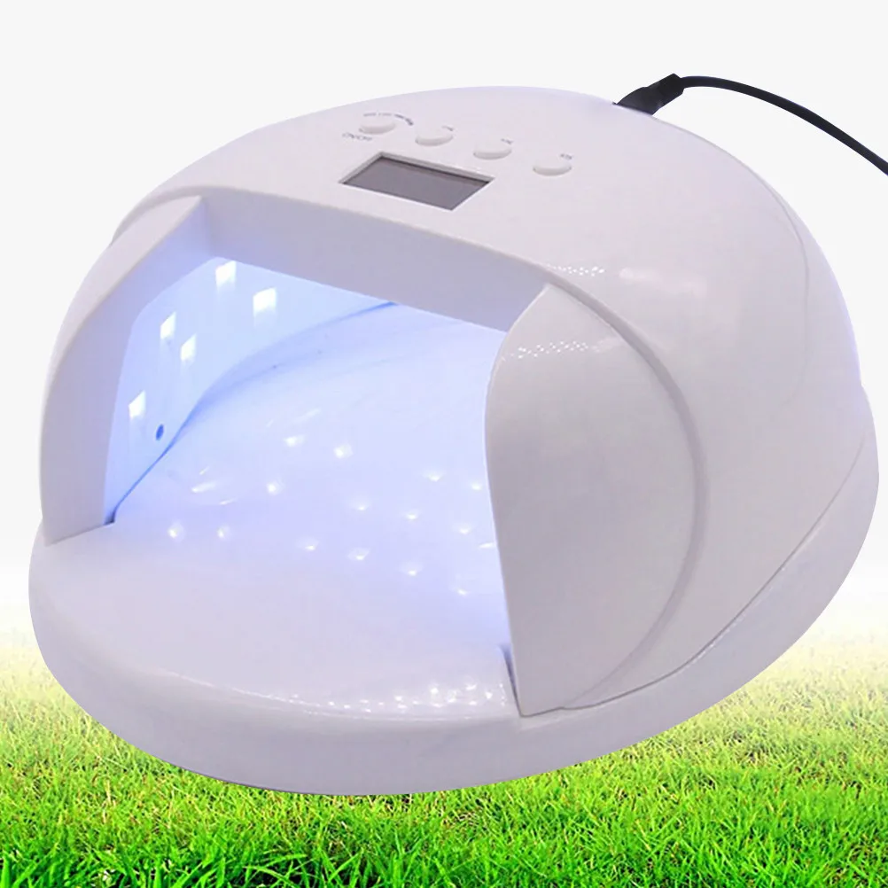 60W LED UV 젤 네일 라이트 램프, 매니큐어 페디큐어 가정용/전문가용 타이머 조절 기능 포함